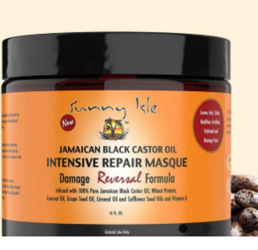 Sunny Isle - Huile de ricin noire de Jamaïque - Masque réparateur intensif