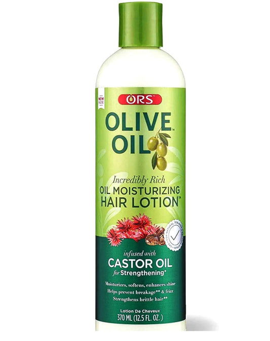 Lotion capillaire hydratante à l'huile d'olive ORS infusée à l'huile de ricin