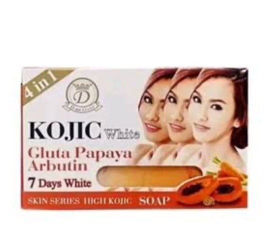 Kojic White 4 in 1 Gluta Papaya Arbutin Soap 7days White