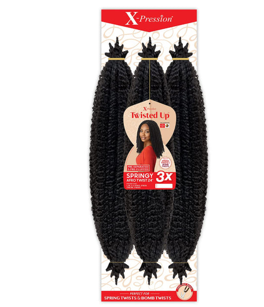 X-pression Braid Outre Crochet Braids Afro Twist 24'' (1-pack, 2T4/30)