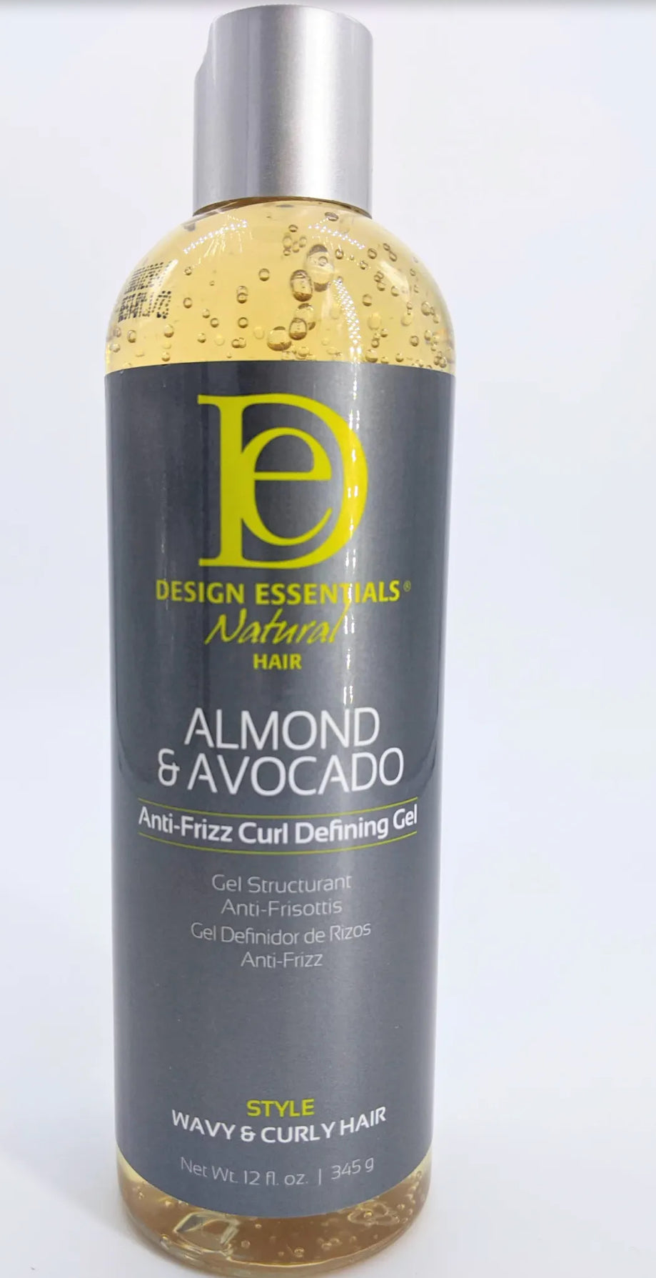 Gel définition de boucles anti-frisottis à l'amande et à l'avocat Design Essentials