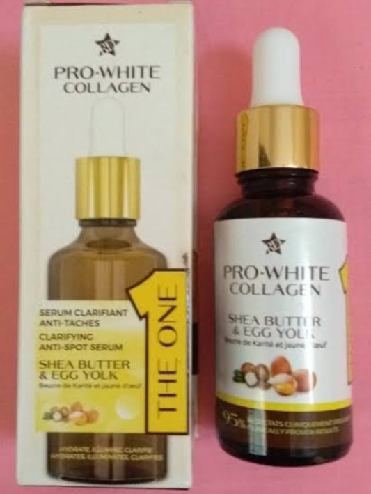 Sérum clarifiant anti-taches PRO-WHITE COLLAGEN au beurre de karité