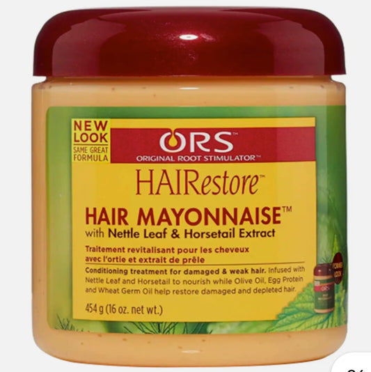 Mayonnaise pour cheveux à l'extrait de feuille d'ortie et de prêle
