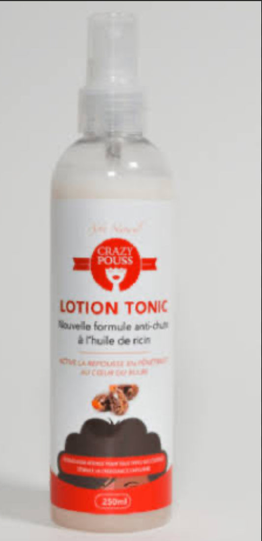 Afro Naturel - Crazy Pouss - Lotion Tonique anti-chute de ricin - 250ml