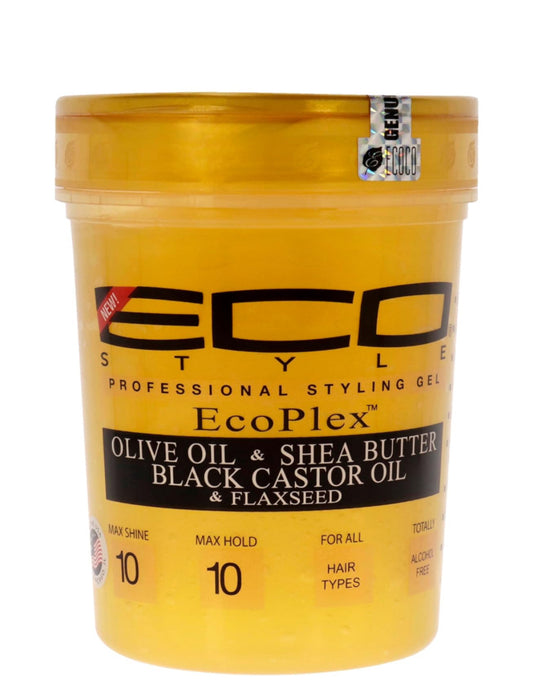 Gel Ecoco Eco Style à l'huile d'olive, beurre de karité, ricin noir,