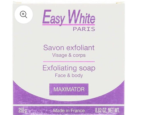 Easywhite Paris savon exfoliant visage et corps