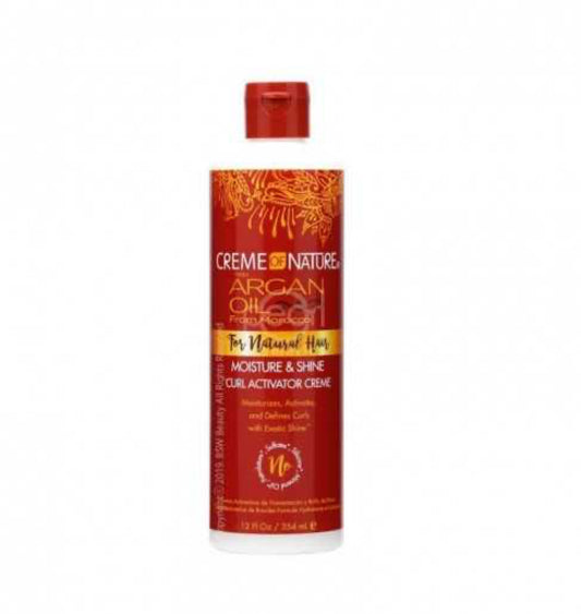CREME OF NATURE CRÈME ACTIVATRICE DE BOUCLES HYDRATANTE ET BRILLANTE À L'HUILE D'ARGAN 354 ML