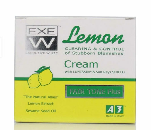 Executive White Lemon Clearing & Control Cream with Lemon Extract and Sesame Seeds 200ml