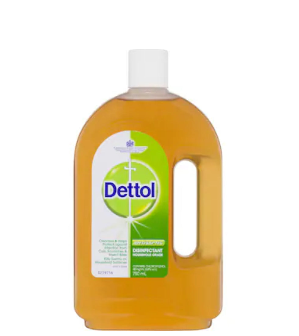 Solution liquide désinfectante antibactérienne Dettol 750 ml